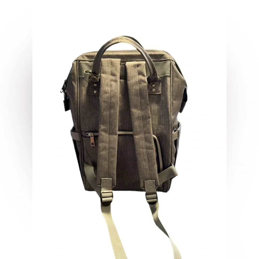 KiddyCare Structured Diaper Backpack Black & Gray |Excellent Used Condition EUC